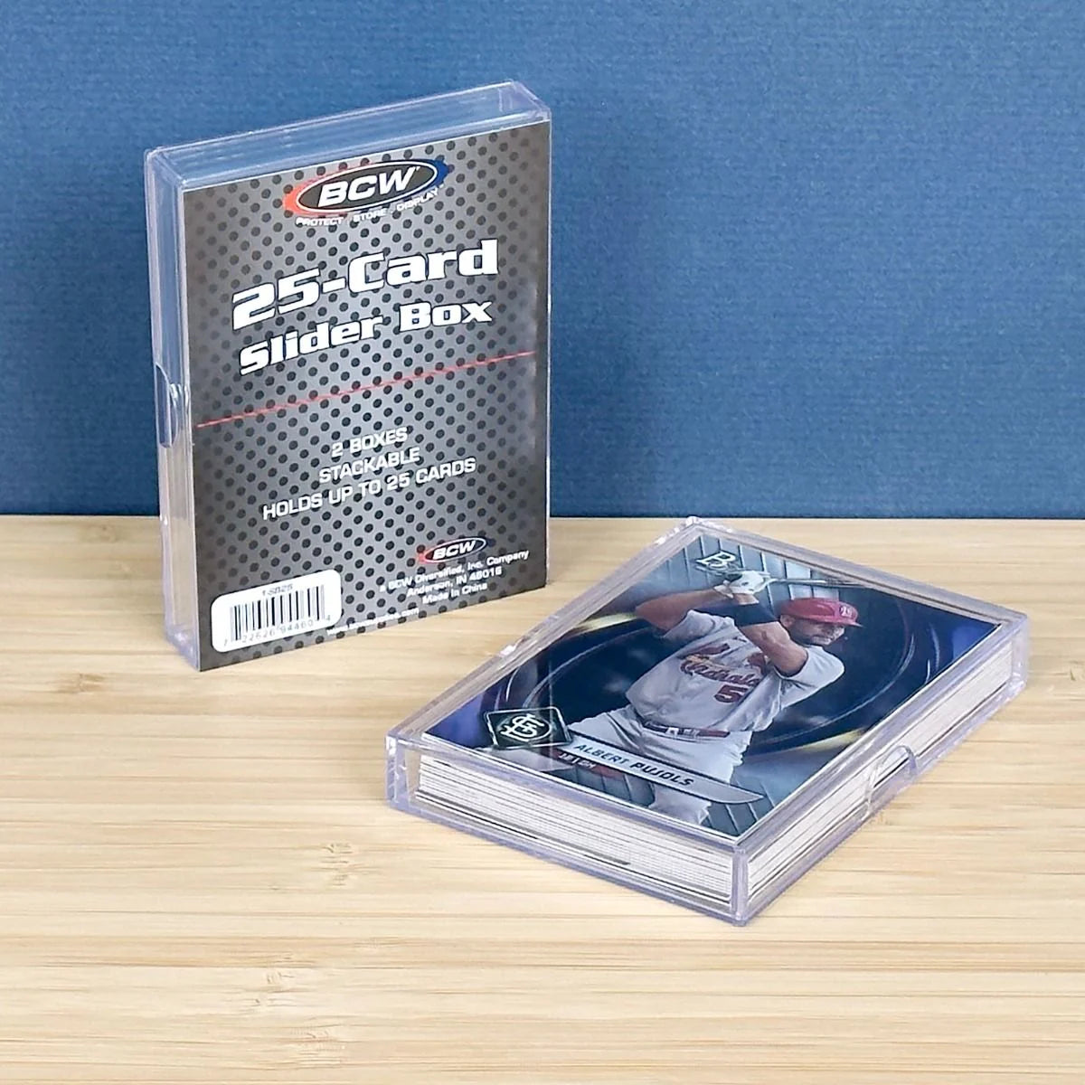 BCW 25-Card Slider Boxes — 2 Count