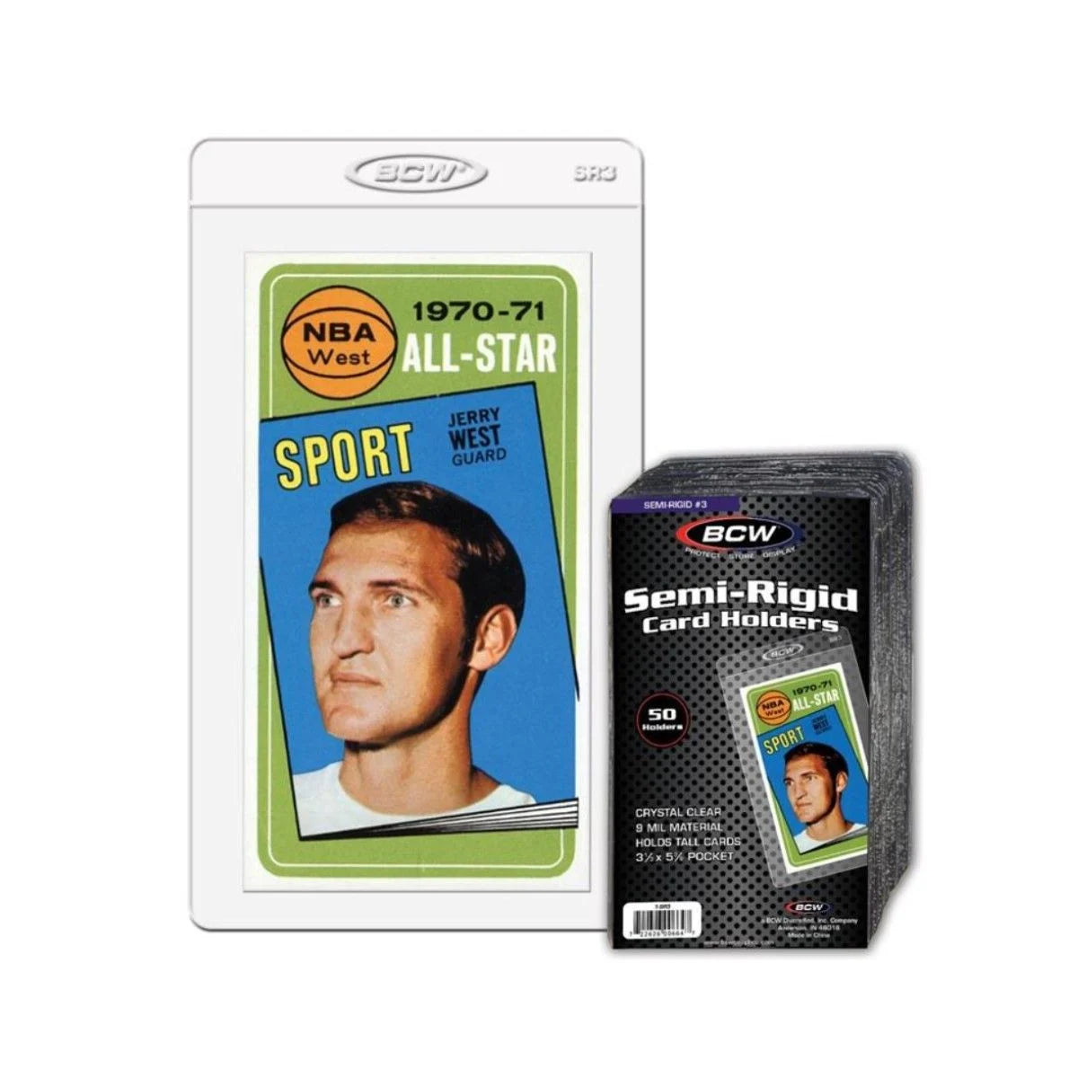 BCW Semi-Rigid Card Holders #3 — 50 Count