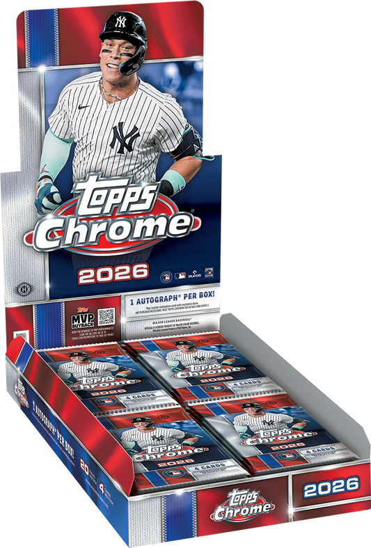 2026 Topps Chrome Baseball Hobby Box (Pre-Order 7/22)