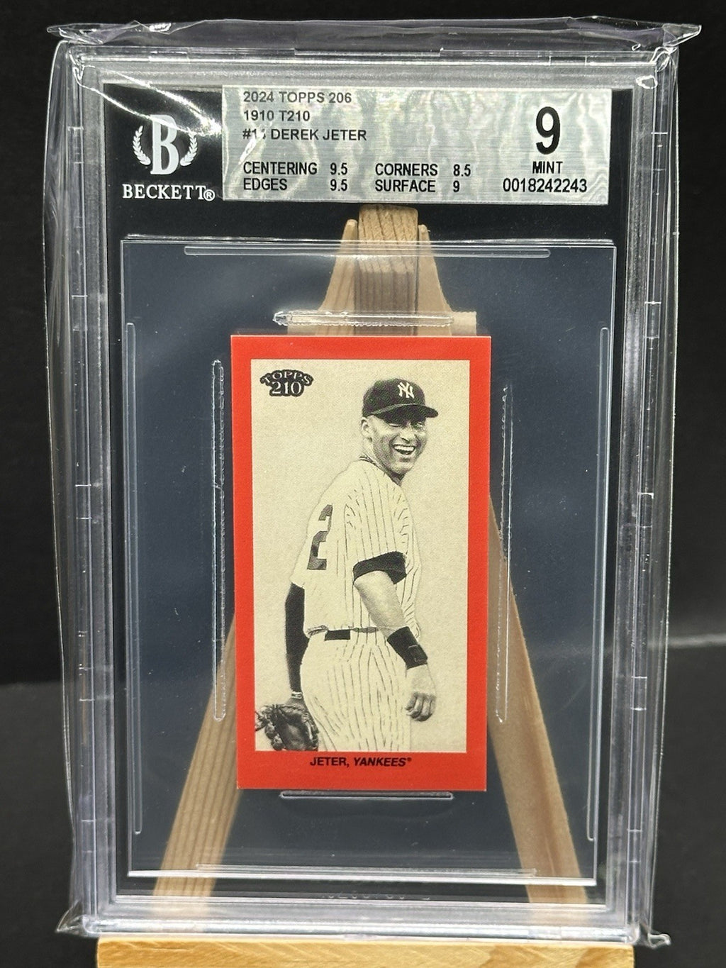 2024 Topps T206 1910 T210 Derek Jeter Red Old Mill Back