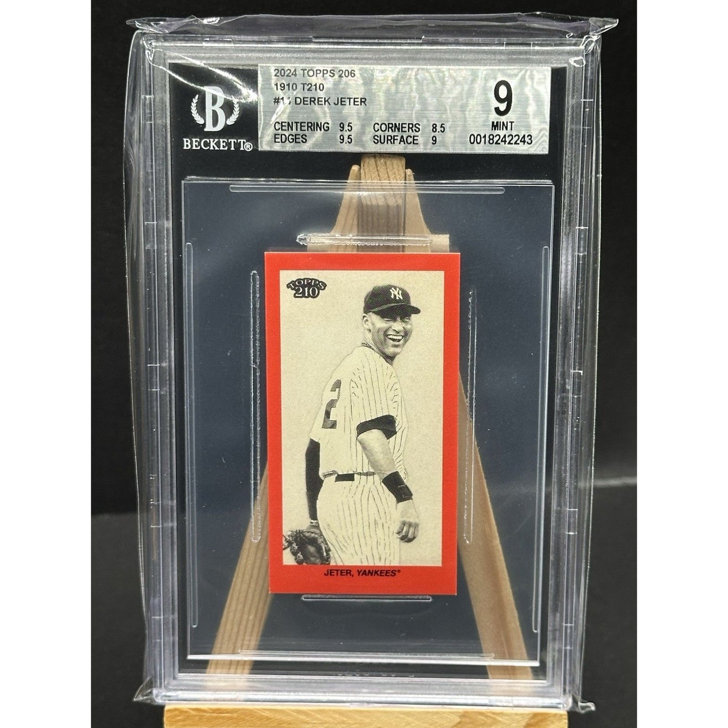 2024 Topps T206 1910 T210 Derek Jeter Red Old Mill Back