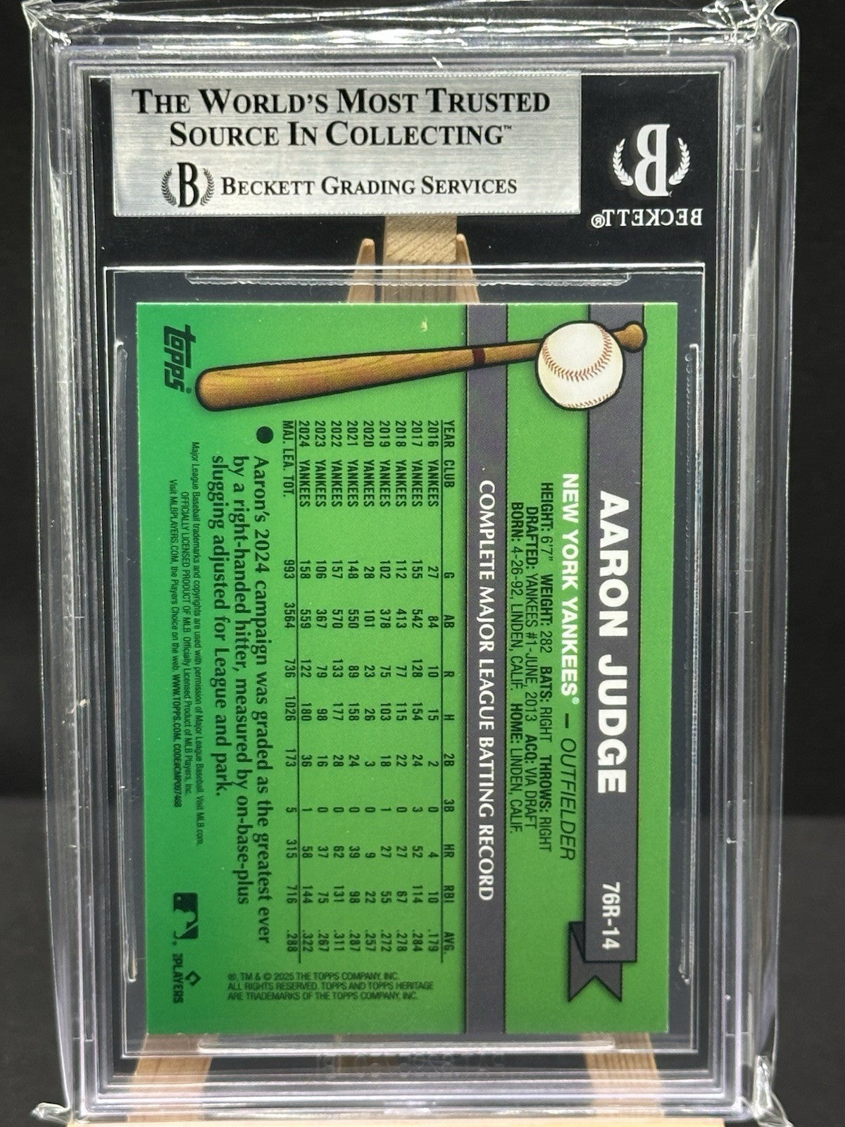 2025 Topps Heritage #76R-14 Aaron Judge 76' Redefined Holographic