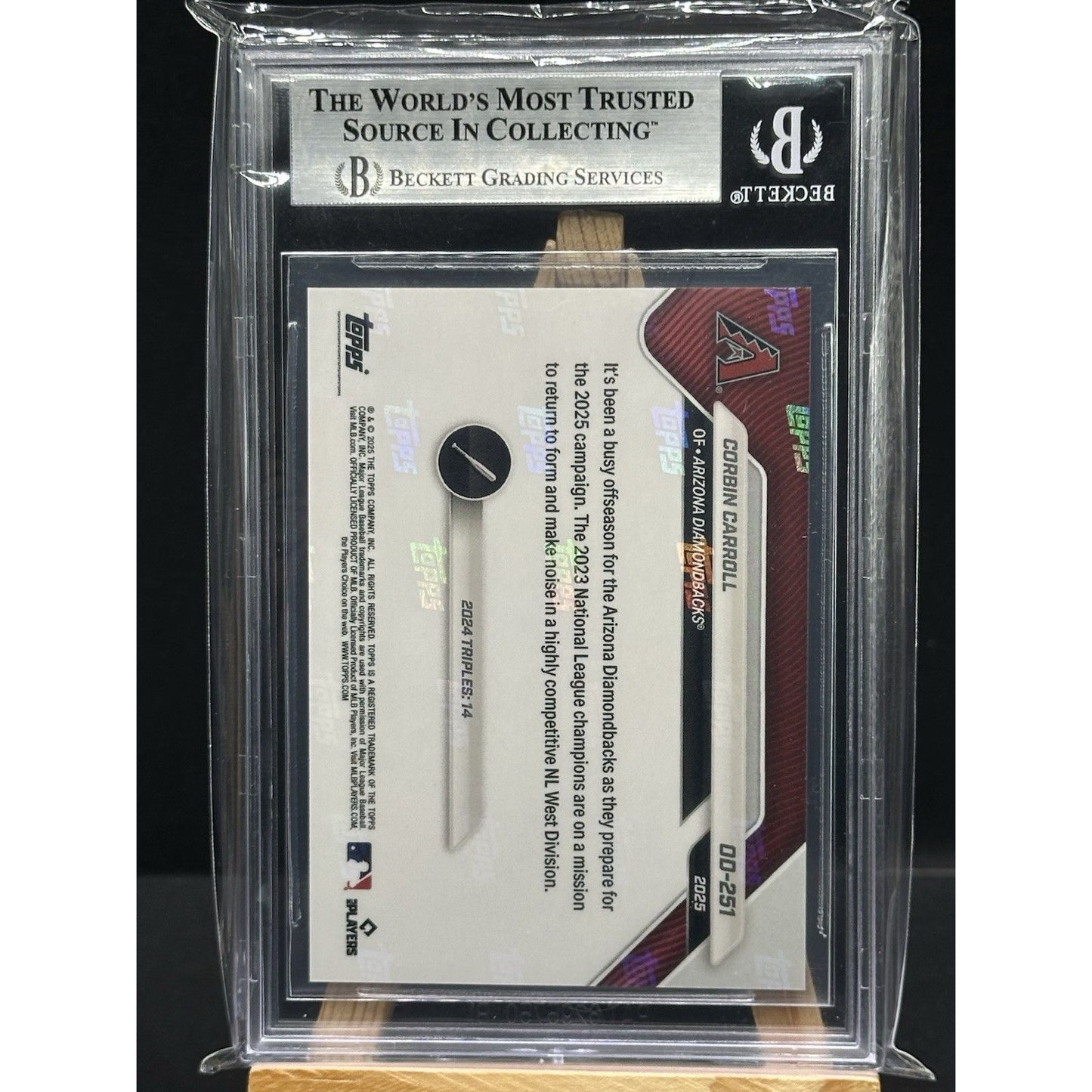 2025 Topps Now #OD-251 Corbin Carroll Opening Day Gold Foil /50