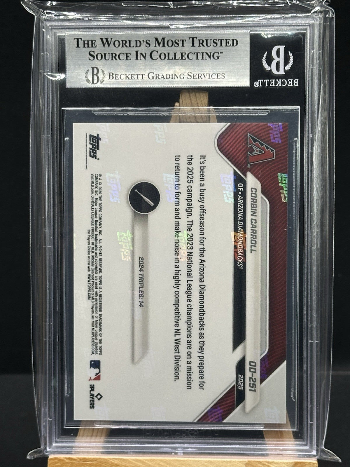 2025 Topps Now #OD-251 Corbin Carroll Opening Day Gold Foil /50
