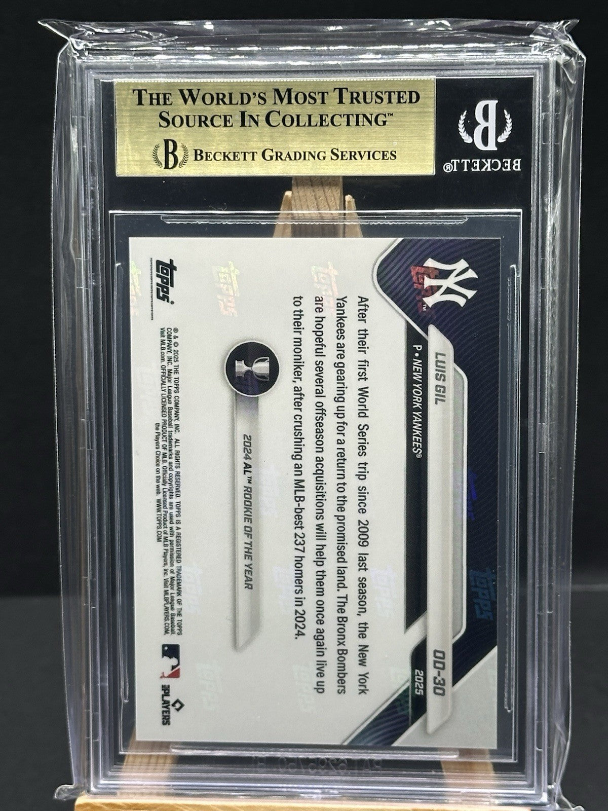 2025 Topps Now #OD-30 Luis Gil Opening Day Gold /50
