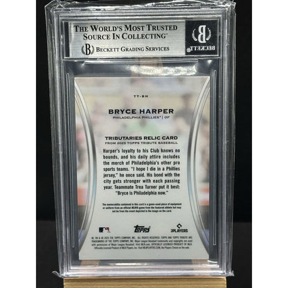 2025 Topps Tribute Bryce Harper Green Relic /99 – City Connect