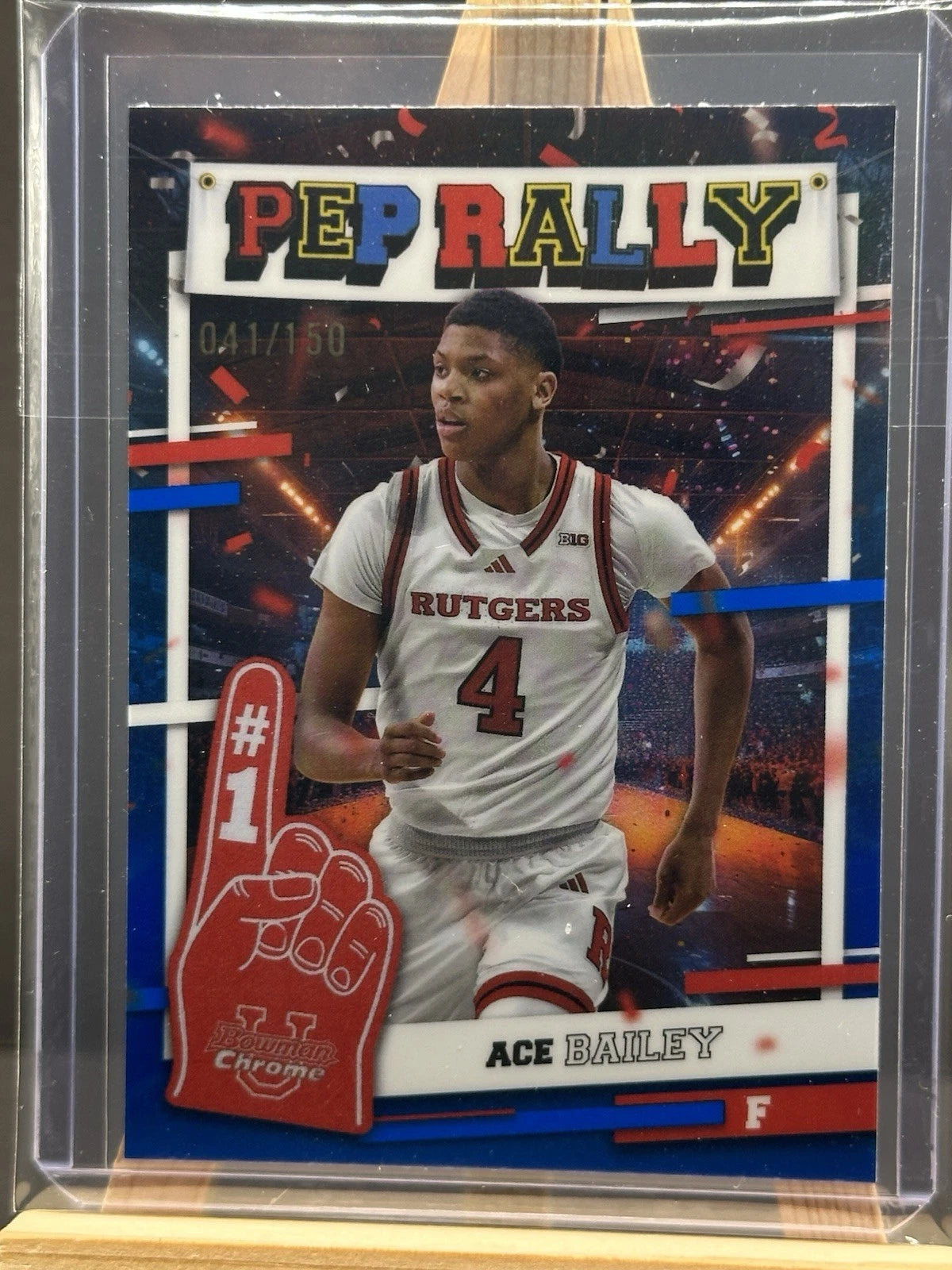 2024-25 Bowman U Chrome #PR-1 Ace Bailey Pep Rally Blue Refractor /150
