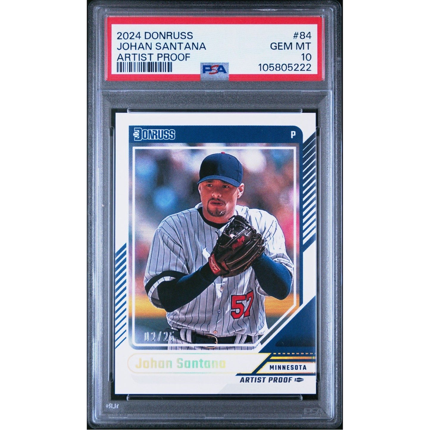 2024 Donruss Baseball #84 Johan Santana Artist Proof /25