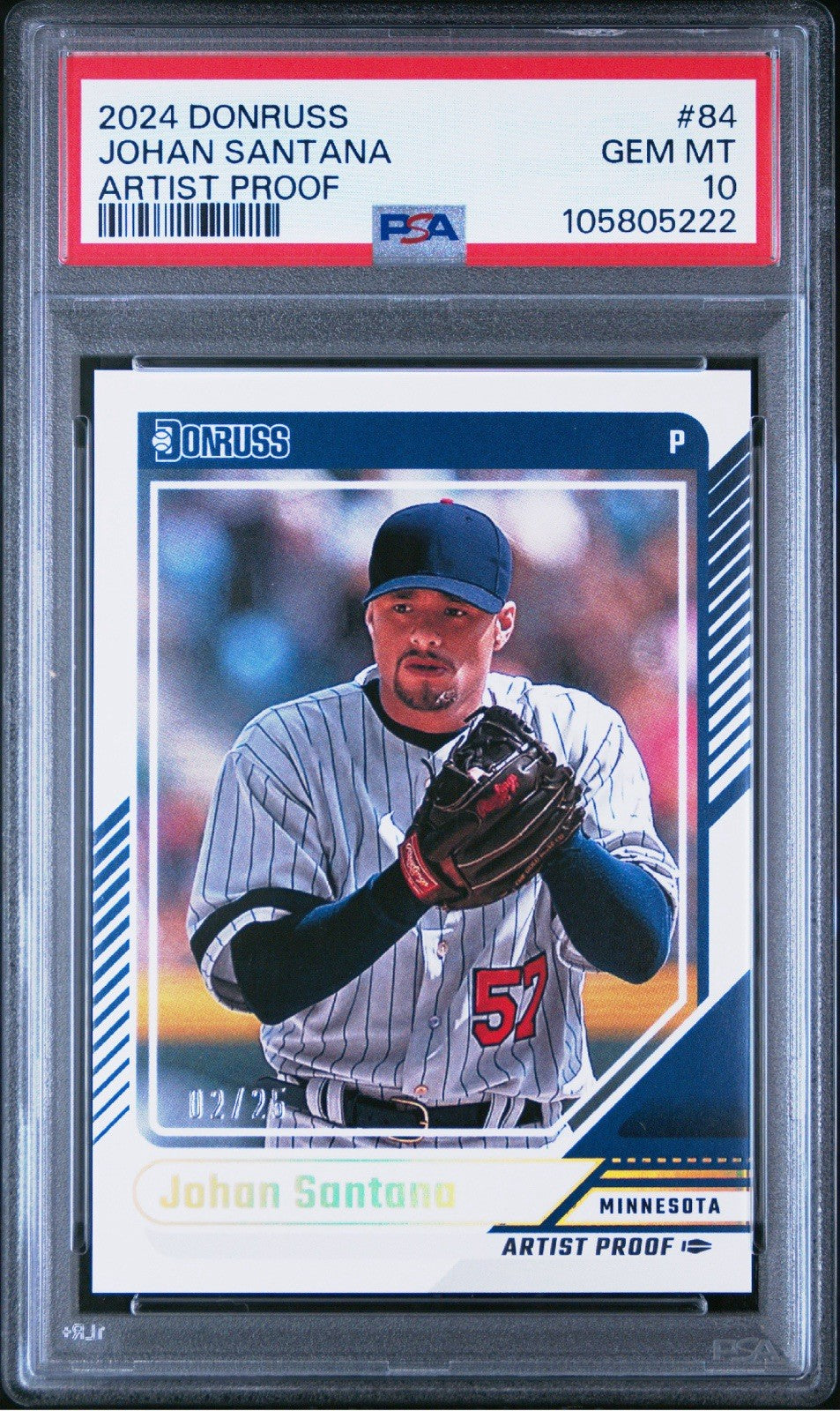 2024 Donruss Baseball #84 Johan Santana Artist Proof /25